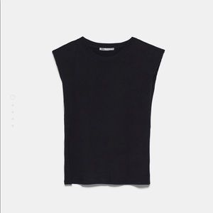 Zara Shoulder Pad Shirt